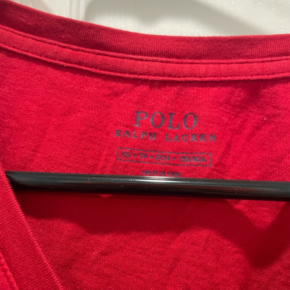 Hardly Worn Polo Ralph XS Lauren V-neck Short Sleeve T-Shirt - Picture 8 of 8